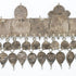 Head dress ornament, gilded silver & glass beads 38 x 20 cm - The Nomads Tent